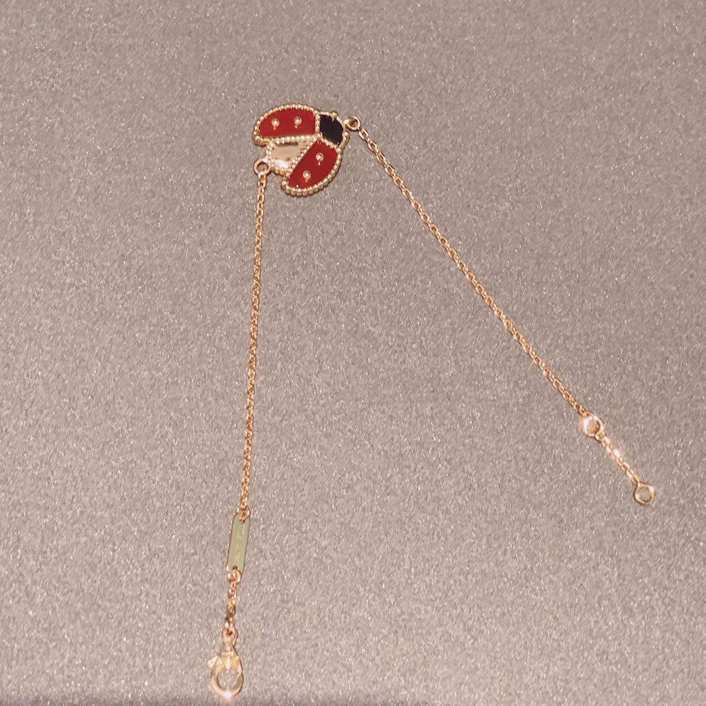 [BloomBling]LUCKY SPRING 1 MOTIF PINK GOLD BRACELET