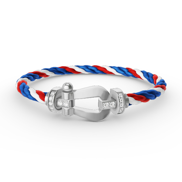 [BloomBling]FORCE LARGE HORSESHOE HALF DIAMOND BRACELET SILVER