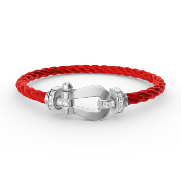 [BloomBling]FORCE LARGE HORSESHOE HALF DIAMOND BRACELET SILVER