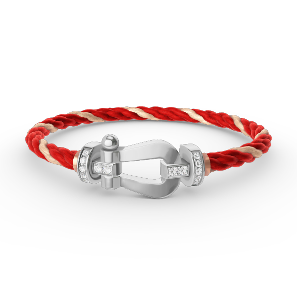 [BloomBling]FORCE LARGE HORSESHOE HALF DIAMOND BRACELET SILVER