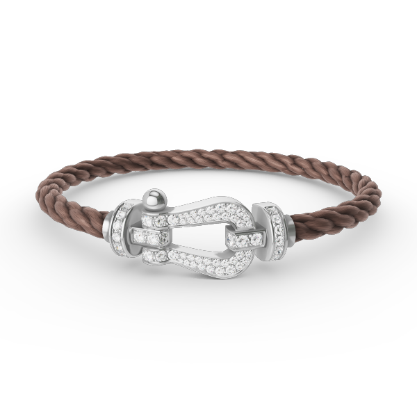 [BloomBling]FORCE LARGE HORSESHOE FULL DIAMOND BRACELET SILVER