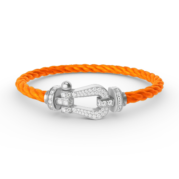 [BloomBling]FORCE LARGE HORSESHOE FULL DIAMOND BRACELET SILVER