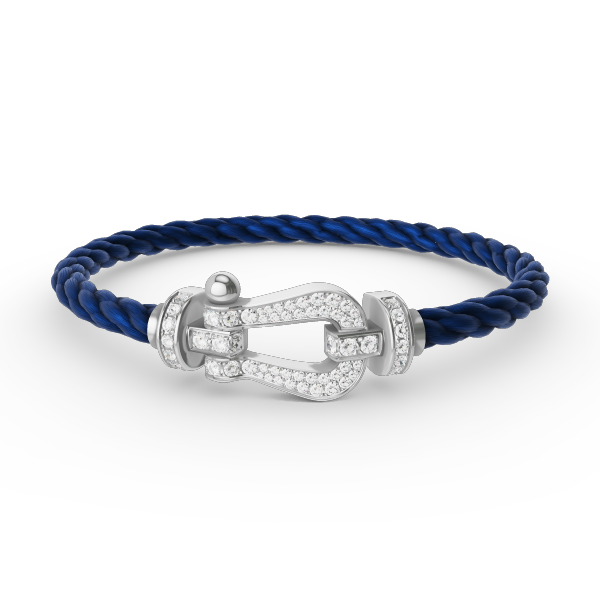 [BloomBling]FORCE LARGE HORSESHOE FULL DIAMOND BRACELET SILVER