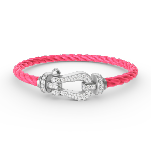 [BloomBling]FORCE LARGE HORSESHOE FULL DIAMOND BRACELET SILVER
