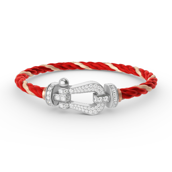 [BloomBling]FORCE LARGE HORSESHOE FULL DIAMOND BRACELET SILVER