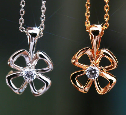 [BloomBling]FIOREVER NECKLACE DIAMOND CENTER
