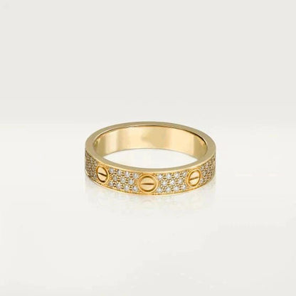 [BloomBling]LOVE RING 3.6MM DIAMOND PAVED