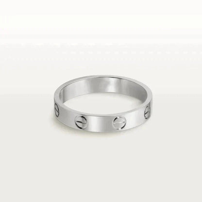[BloomBling]LOVE RING 4MM 1 DIAMOND SILVER